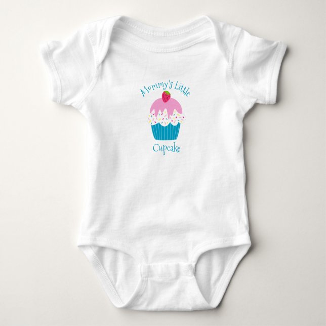 Body Para Bebé Cute Mommy's Little Cupcake Baby's  (Anverso)