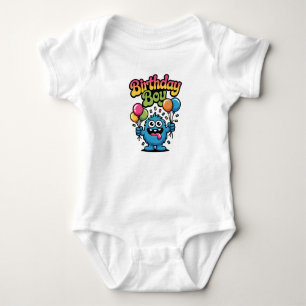 Body Para Bebé Cute Monstruo Cumpleaños Niño Kids Enterizo