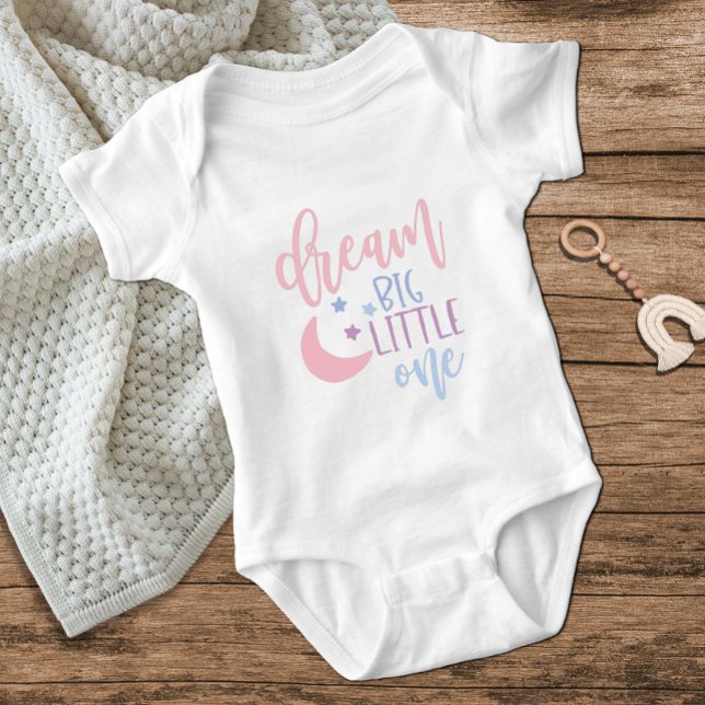 Body Para Bebé Cute Moon Dream Big Little One Pink Baby Girl (Subido por el creador)