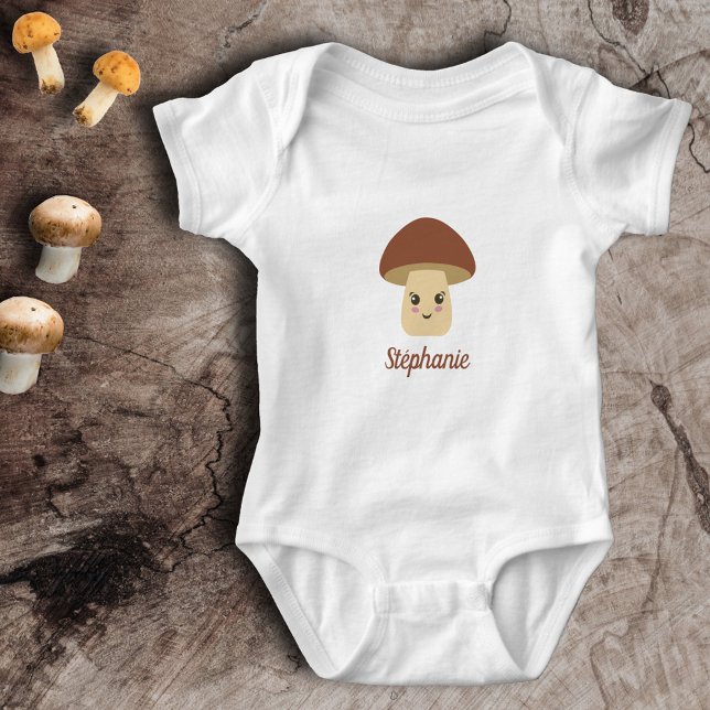 Body Para Bebé Cute Mushroom (Cute Mushroom Baby Bodysuit)