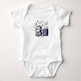Body Para Bebé Cute Music Lover – Adorable Cartoon Baby Bodysuit