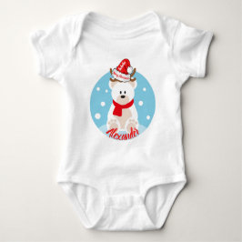 Body Para Bebé Cute Navidades oso polar blanco rojo Santa Hat Ho