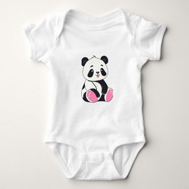 BODY PARA BEBÉ CUTE PANDA (Anverso)