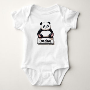 Body Para Bebé Cute Panda Cargando Baby Bodysuit