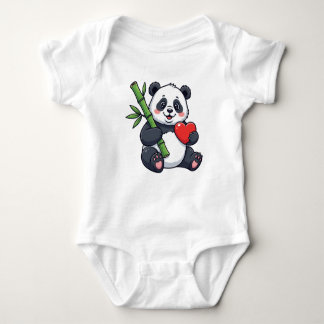 Body Para Bebé Cute Panda with Bamboo Kids Dress – Adorable Anima