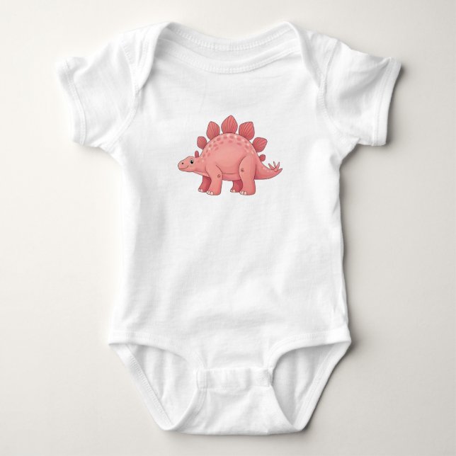 Body Para Bebé Cute pastel Stegosaurus collection (Anverso)