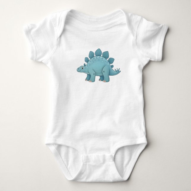 Body Para Bebé Cute pastel Stegosaurus collection (Anverso)