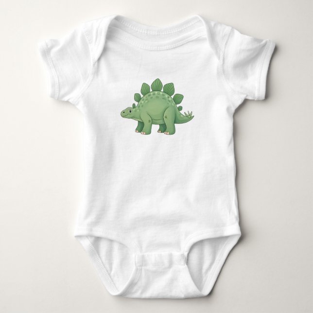 Body Para Bebé Cute pastel Stegosaurus collection (Anverso)