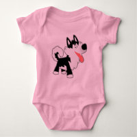 Cute Personalizado Siberian Husky Baby Clothing