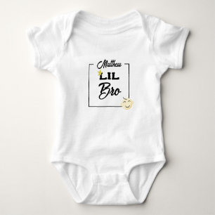 Body Para Bebé Cute Personalize Lil baby Bro