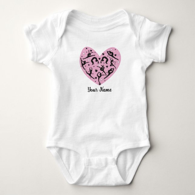 Body Para Bebé Cute Personalized Rhythmic Gymnastics Baby suit (Anverso)
