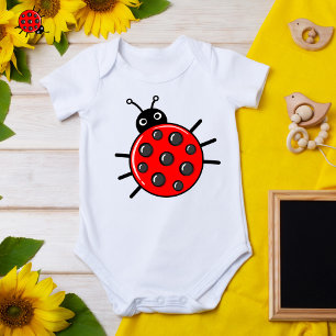 Body Para Bebé 🐞 🐞 Cute pickleball ladybird Baby Bodysuit