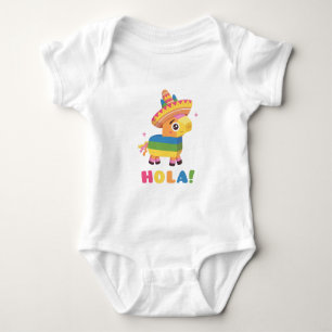 Body Para Bebé Cute Piñata Feliz Mexicana Hola