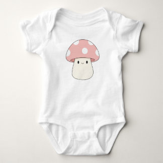 Body Para Bebé Cute Pink Mushroom Baby Bodysuit – Kawaii Toadstoo