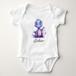 Body Para Bebé Cute Purple Baby Dinosaur