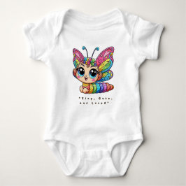 Body Para Bebé 🐛Cute Rainbow Caterpillar Butterfly Cartoon