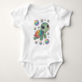 Body Para Bebé Cute Rainbow Turtle