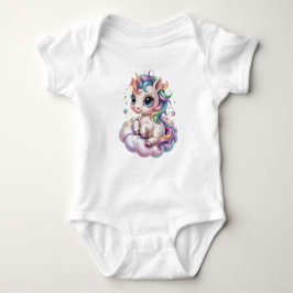Body Para Bebé Cute Rainbow Unicorn