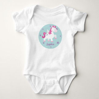 Body Para Bebé Cute rosa mágico Unicornio Creeper de bebé