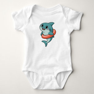 Body Para Bebé Cute Shark Baby con Flotador