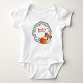 Body Para Bebé Cute Sleeping Fox Christmas