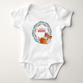 Body Para Bebé Cute Sleeping Fox Christmas