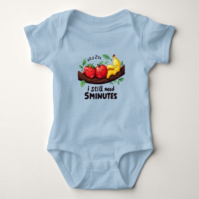 Body Para Bebé Cute Sleeping Fruits Baby Bodysuit (Anverso)