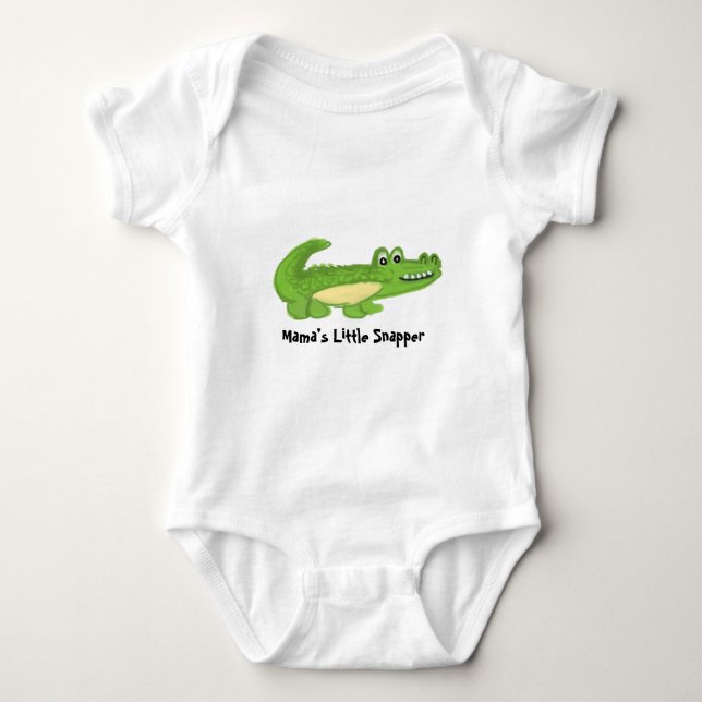 Body Para Bebé Cute Smiling Alligator Baby Bodysuit (Anverso)