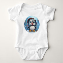 Cute Snowy Explorer Pingüino Bebé 