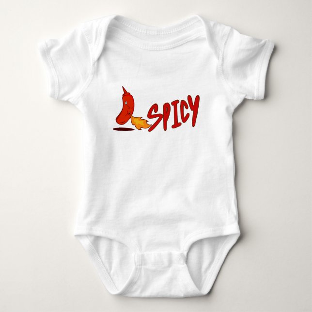 Body Para Bebé Cute Spicy For Foodie Baby Bodysuit (Anverso)