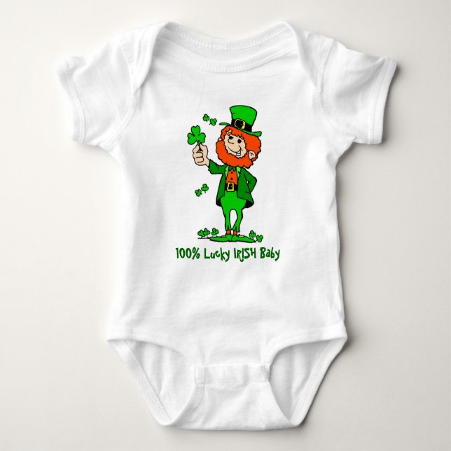 Body Para Bebé Cute St.Patrick's (Anverso)