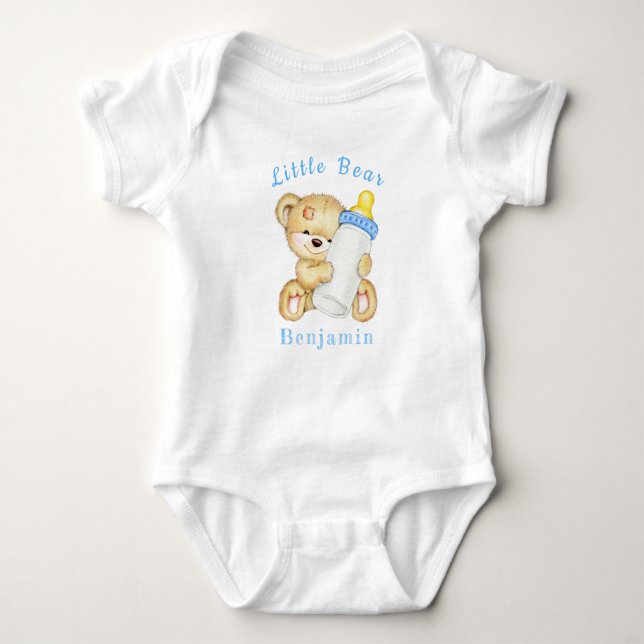 Body Para Bebé Cute Teddy Bear Baby Shower Baby Bodysuit (Anverso)