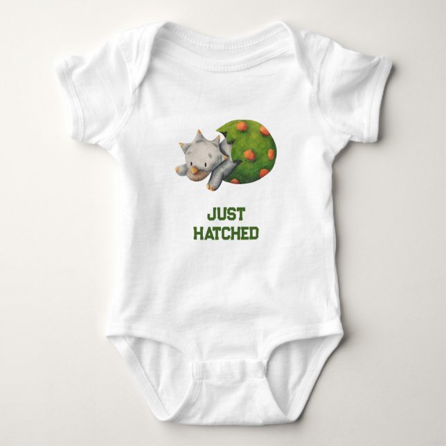 Body Para Bebé Cute Triceratops Dinosaur Salida Neutral (Anverso)