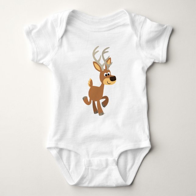 Body Para Bebé Cute Trotting Personalizado Deer Baby Appartal (Anverso)