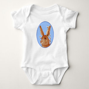 Body Para Bebé Cute Vintage Bunny Spring