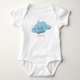 Body Para Bebé Cute Watercolor Cloud Baby Boy Baby Bodysuit