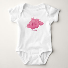 Body Para Bebé Cute Watercolor Cloud Baby Girl