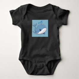 Body Para Bebé Cute Whale
