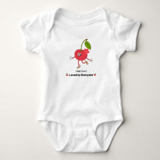 Body Para Bebé Cute Whistling Cherry Character - Loved by Everyon