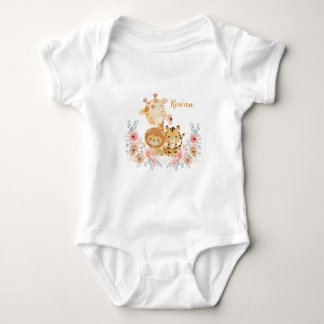 Body Para Bebé Cute Wild Animal T-Shirt