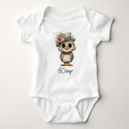 Body Para Bebé Cute Wise Owl