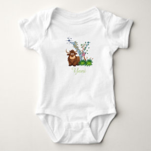 Body Para Bebé Cute Yak Alphabet Letter Y