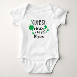 Body Para Bebé Cutest Clover in the Patch, Name ©GraphicLoveShop