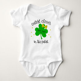Body Para Bebé Cutest Clover In the Patch St Patricks Day