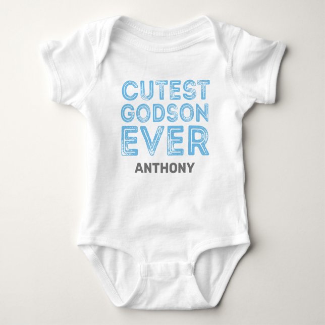 Body Para Bebé Cutest Godson (Anverso)
