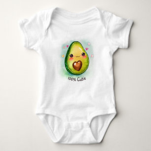 Body Para Bebé Cutie aguacate con tu texto - Traje para bebé