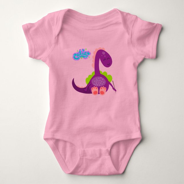 Body Para Bebé Cutie Dinosaur (Anverso)