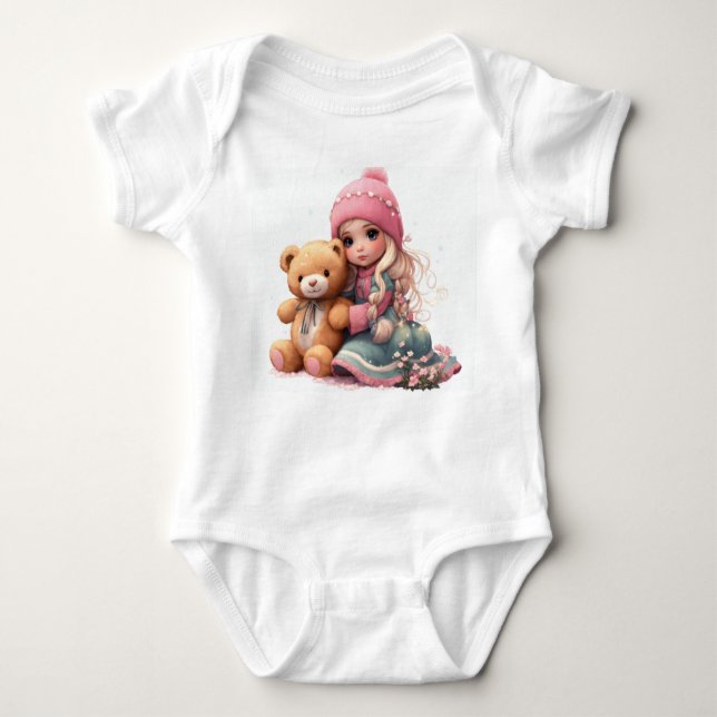 Body Para Bebé Cutie Patootie Bodysuit: Vestir tu pequeño Darlin (Anverso)