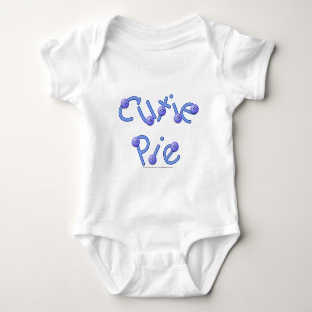 Body Para Bebé Cutie Pie Blue (Anverso)