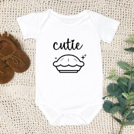 Body Para Bebé Cutie Pie | Caída Bebé - Gracioso Día de Acción de